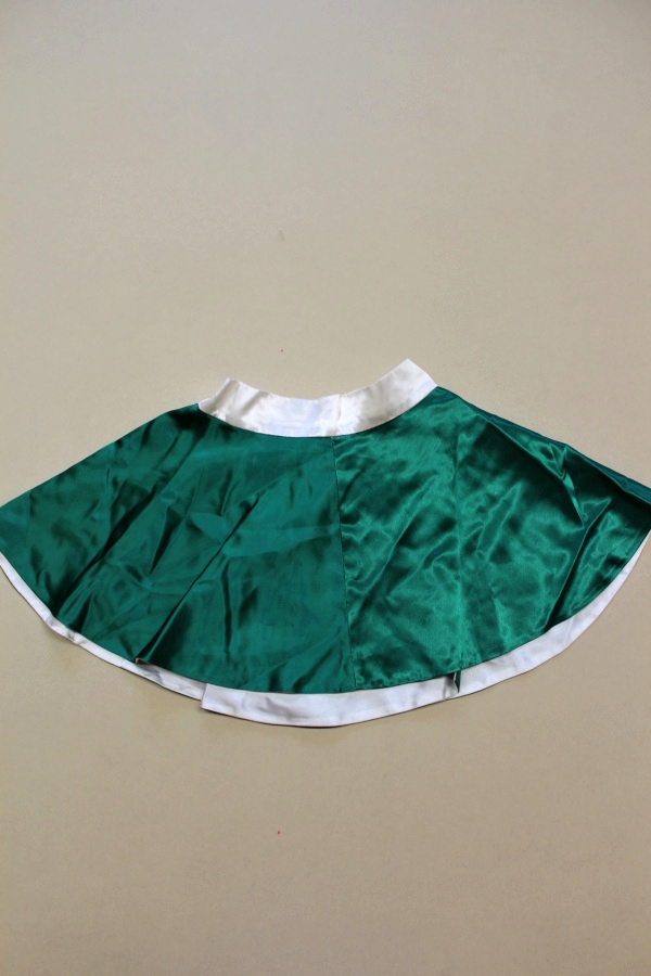 Zelená maškarní sukně