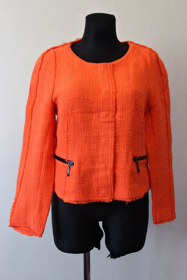 Oranžové sako  Zara Basic 
