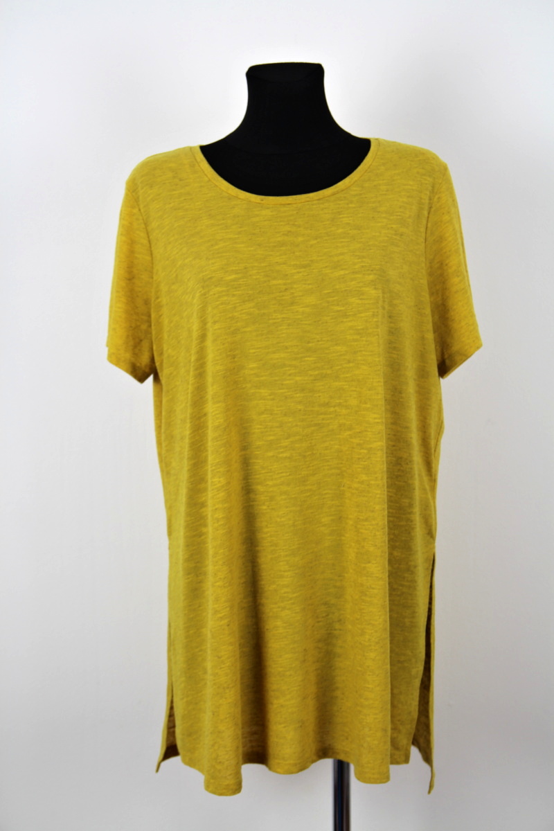 Žluté tričko  The linen Collection 