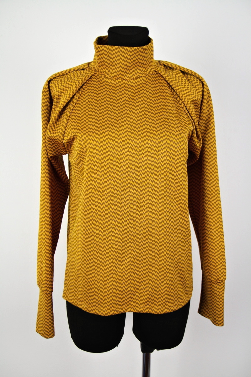 Žlutohnědé tričko  Zara Trafaluc 