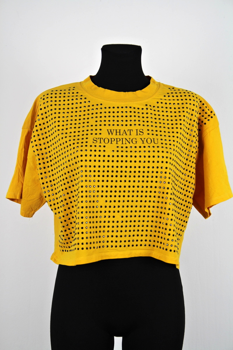 Žluté tričko  Zara Trafaluc 