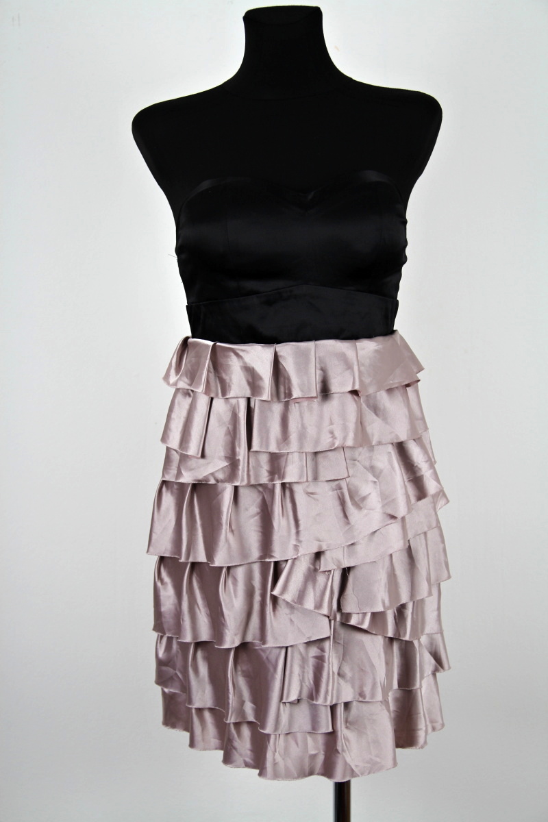 Černobéžové šaty  Fishbone 