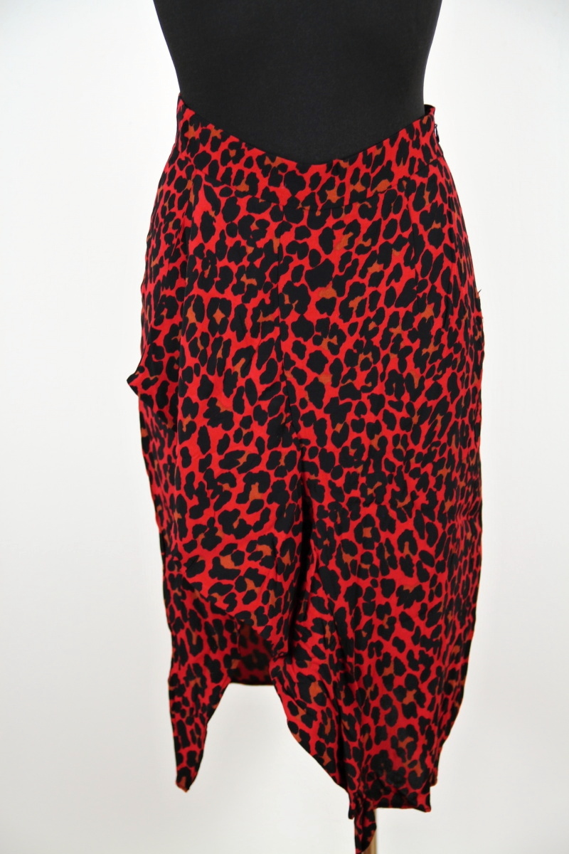 Černočervená sukně  Zara Basic 