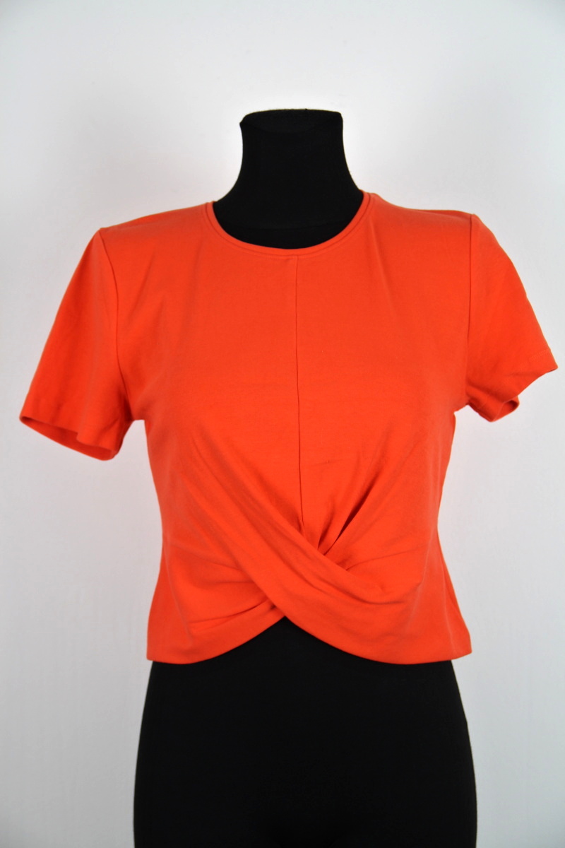 Oranžové tričko  Zara 